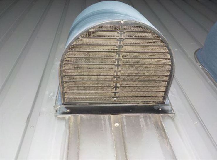 屋上排気ファン清掃後